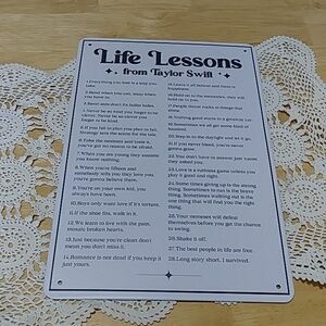 Swiftie Alert! Metal Wall Art, Boho, Hippie, Positive Vibes